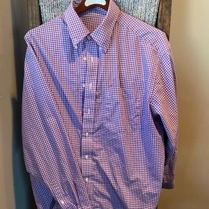 Purple Button-front Shirt